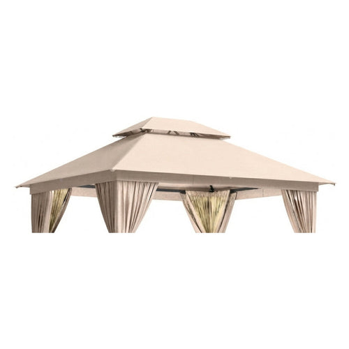 Replacement Canopy for Breezestival 10’ x 12’ Gazebo - Beige, RipLock 350