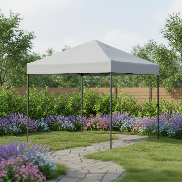 Replacement Canopy for Crown Shades CST108BLC2 8' x 8' Pop Up - Slate Gray, RipLock 350