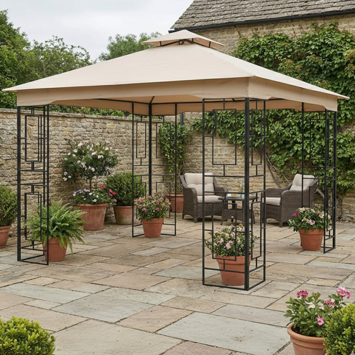 Replacement Canopy for Garden Treasures Geo L-GZ724PST-B 10' x 10' Gazebo