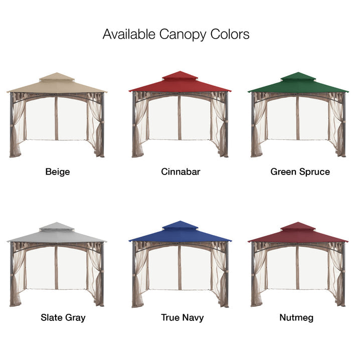 Replacement Canopy for Gardena L-GZ136PST-9C 10' x 10' Gazebo