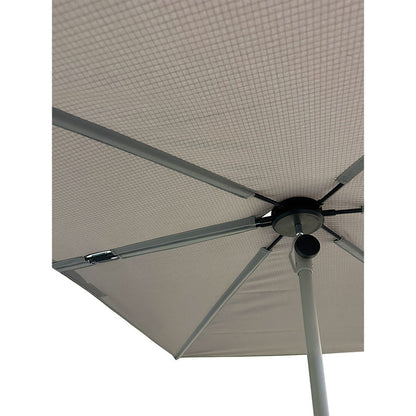 Replacement Canopy for Grand Patio 6' x 4' Rectangular Flat Umbrella- RipLock 350 - Slate Gray