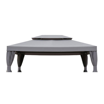 Replacement Canopy for Grand Patio 840.0020.000.001 10' x 13' Gazebo - Slate Gray, RipLock 350