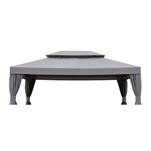Replacement Canopy for Grand Patio 840.0020.000.001 10' x 13' Gazebo - Slate Gray, RipLock 350
