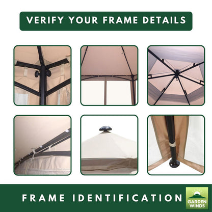 Replacement Canopy for Hexagon Solar GFS00679B 10' Gazebo