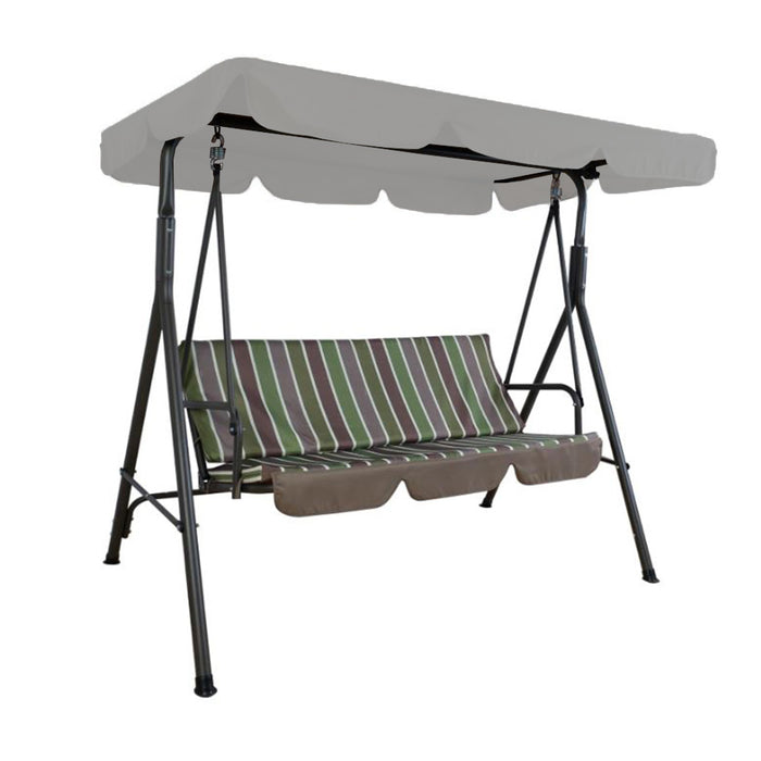 Replacement Canopy for Kozyard Alicia Patio Swing - RipLock 350 – Slate Gray