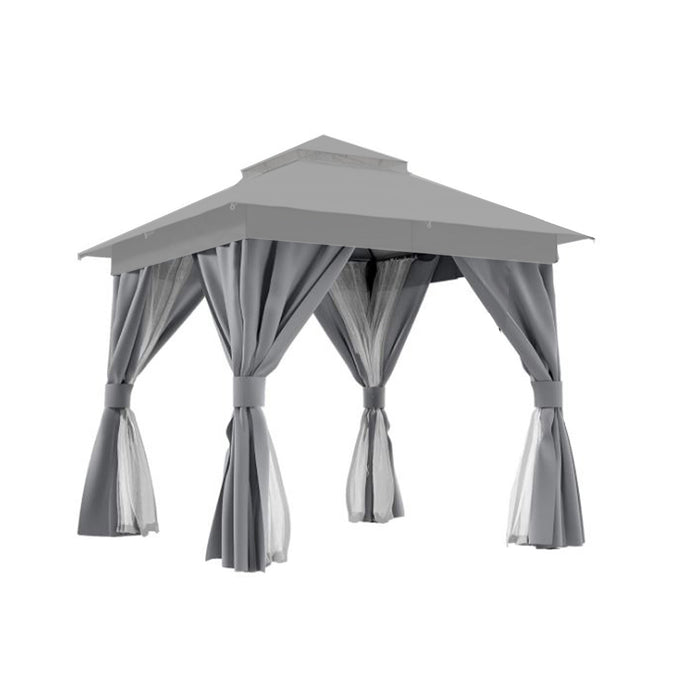 Replacement Canopy for Lausaint Home 8' x 8' Gazebo - RipLock 350 - Slate Gray