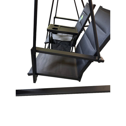 Replacement Canopy for Mainstays Dashwood 2 Seat Steel Swing- RipLock 350 - Slate Gray
