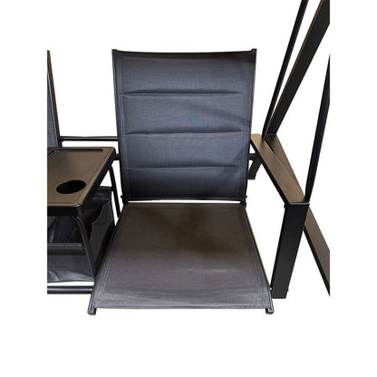 Replacement Canopy for Mainstays Dashwood 2 Seat Steel Swing- RipLock 350 - Slate Gray