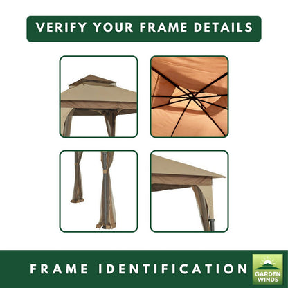 Replacement Canopy for Outdoor Patio L-GZ375PST-3 8' x 8' Gazebo