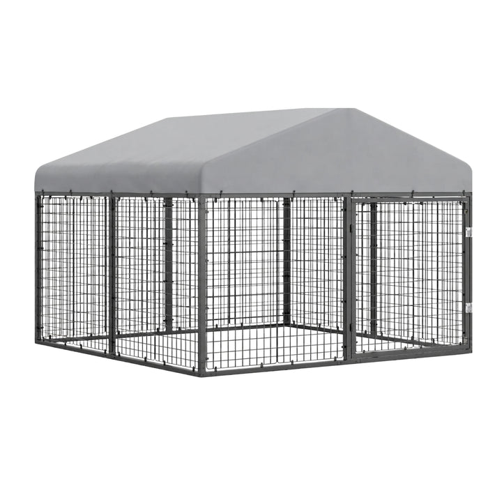 Replacement Canopy for Petony Large 79” x 79” Dog Kennel - Slate Gray, RipLock 350