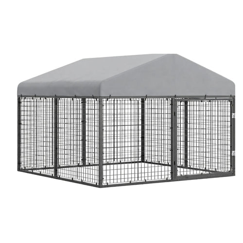Replacement Canopy for Petony Large 79” x 79” Dog Kennel - Slate Gray, RipLock 350