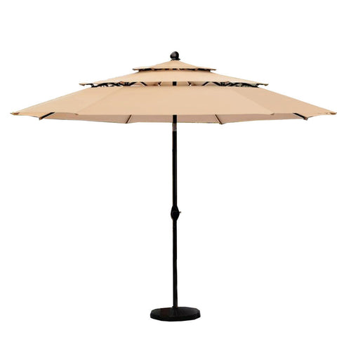 Replacement Canopy for Phi Villa Alyah 10' Triple Tier Market Umbrella - RipLock 350