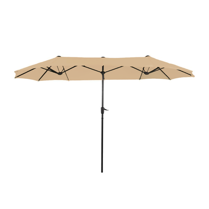 Replacement Canopy for Phi Villa Green Party 13' Outdoor Double Sided Patio Umbrella - RipLock 350