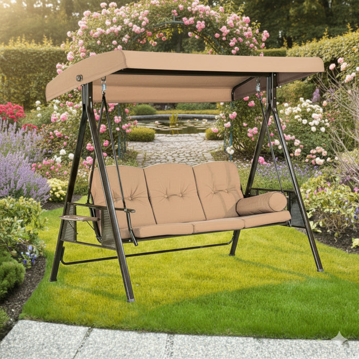 Replacement Canopy for Purple Leaf Brentley ZYPPS03 Swing - Beige, Riplock 350