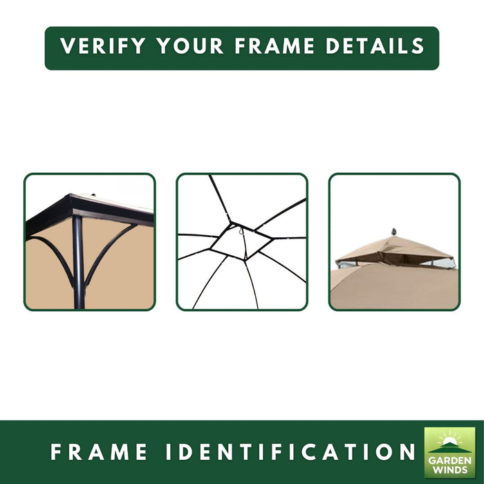Replacement Canopy for Somerset L-GZ212PCO-B 10' x 12' Gazebo