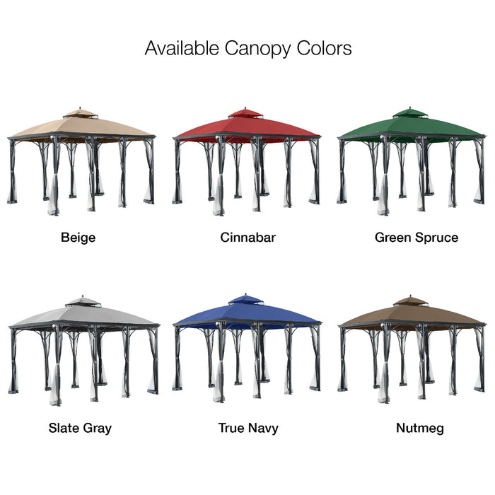 Replacement Canopy for Somerset L-GZ212PCO-B 10' x 12' Gazebo