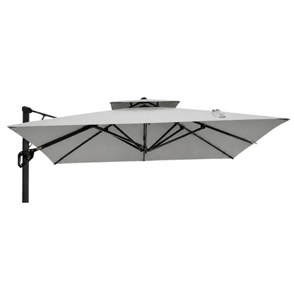 Replacement Canopy for Sophia & William 9' x 12’ Umbrella - Slate Gray, RipLock 350