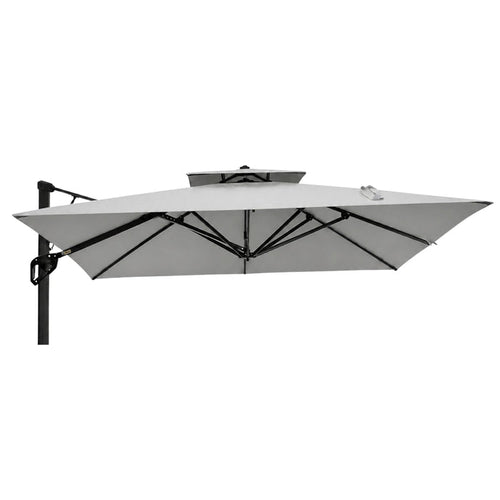 Replacement Canopy for Sophia & William 9' x 12’ Umbrella - Slate Gray, RipLock 350