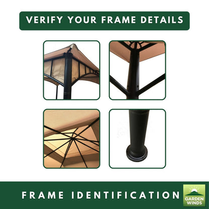 Replacement Canopy for Summer Breeze D-GZ136PST-N 10' x 10' Gazebo