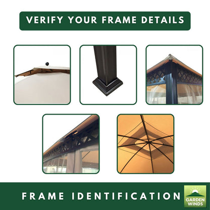 Replacement Canopy for Windsor Dome L-GZ717PST-C, A111001701 10' x 12' Gazebo