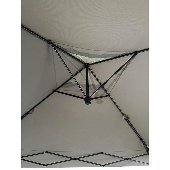 Replacement Canopy for Yoli Solana 235 EasyLift 15' x 15' Canopy - RipLock 350 - Slate Gray
