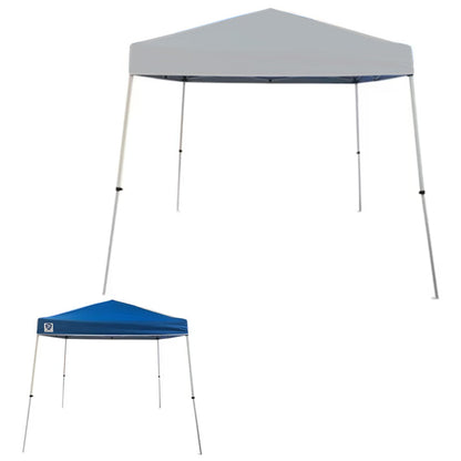 Replacement Canopy for Z-Shade Base 10' X 10', Canopy Top 8' X 8' Slant Leg - RipLock 350 - Slate Gray