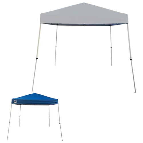 Replacement Canopy for Z-Shade Base 10' X 10', Canopy Top 8' X 8' Slant Leg - RipLock 350 - Slate Gray
