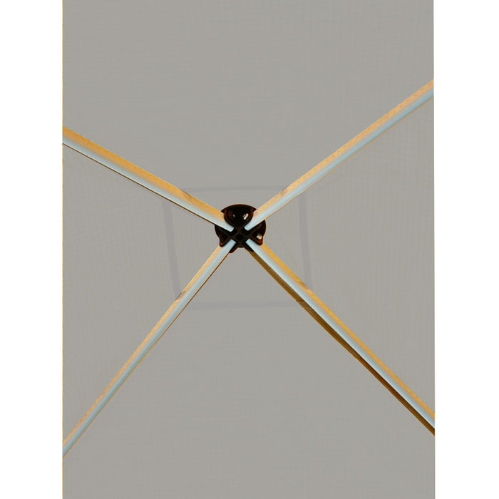 Replacement Canopy for Z-Shade Base 10' X 10', Canopy Top 8' X 8' Slant Leg - RipLock 350 - Slate Gray