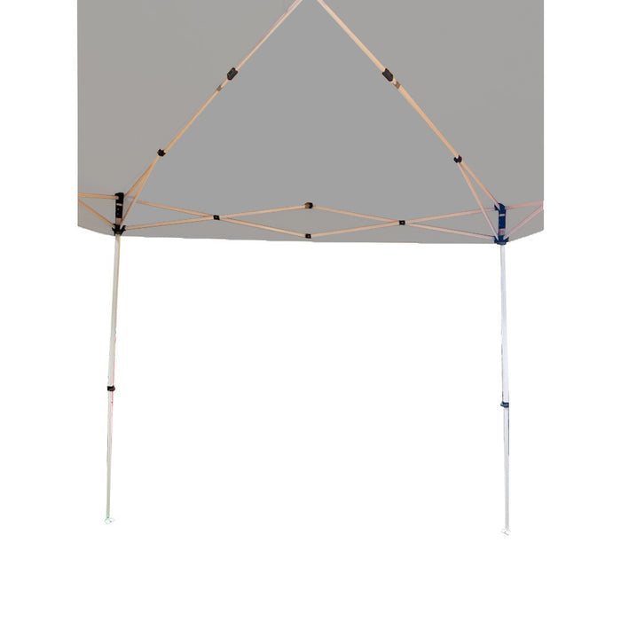 Replacement Canopy for Z-Shade Base 10' X 10', Canopy Top 8' X 8' Slant Leg - RipLock 350 - Slate Gray