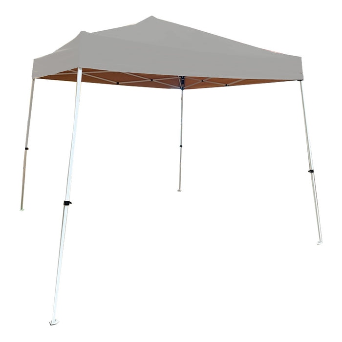 Replacement Canopy for Z-Shade Base 10' X 10', Canopy Top 8' X 8' Slant Leg - RipLock 350 - Slate Gray