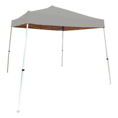 Replacement Canopy for Z-Shade Base 10' X 10', Canopy Top 8' X 8' Slant Leg - RipLock 350 - Slate Gray