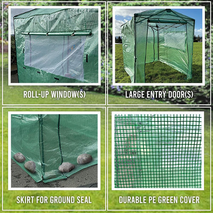 Replacement Cover for Greengro 56" x 56" Walk In Greenhouse - PE Fabric - Green