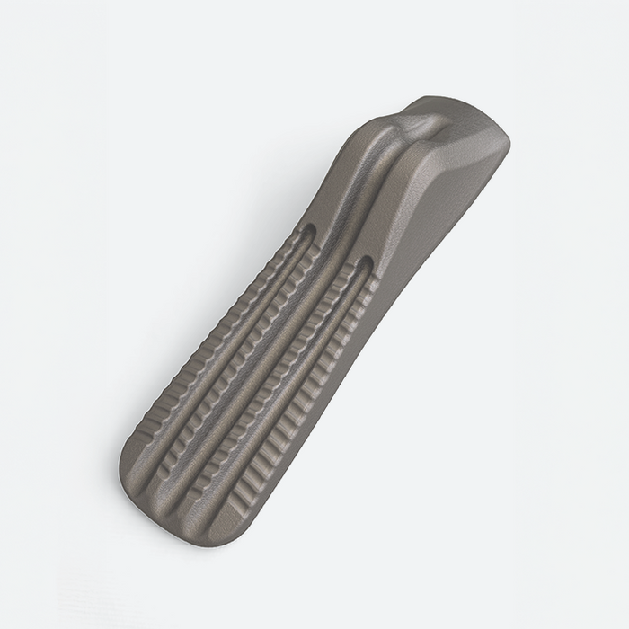 Gray spine decompression stretcher on a white background.