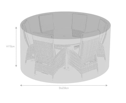 Supremo 6 Seat Round Furniture Cover