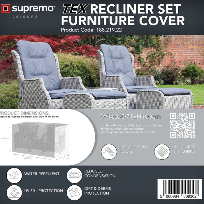 Supremo TEX Dual Recliner Set Furniture Cover