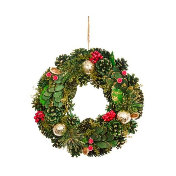 Three Kings BaublePine Wreath
