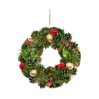 Three Kings BaublePine Wreath