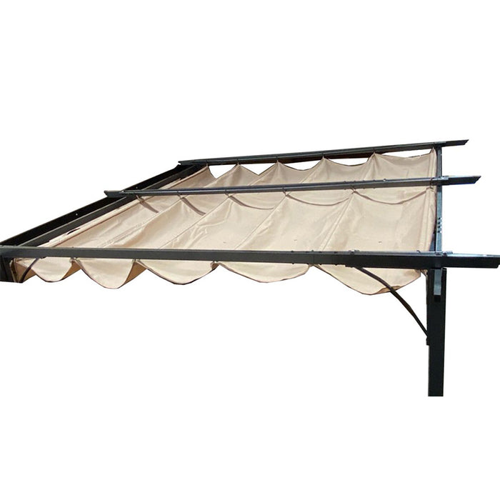 Universal Replacement Canopy for 10' x 10' Retractable Pergola - Beige, RipLock 350