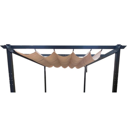 Universal Replacement Canopy for 10' x 10' Retractable Pergola - Beige, RipLock 350