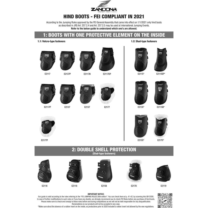 Zandona carbon air techno - fur junior fetlock boots Zandona